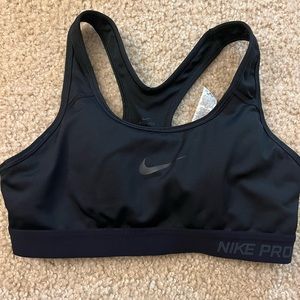 Nike Pro bra black size small